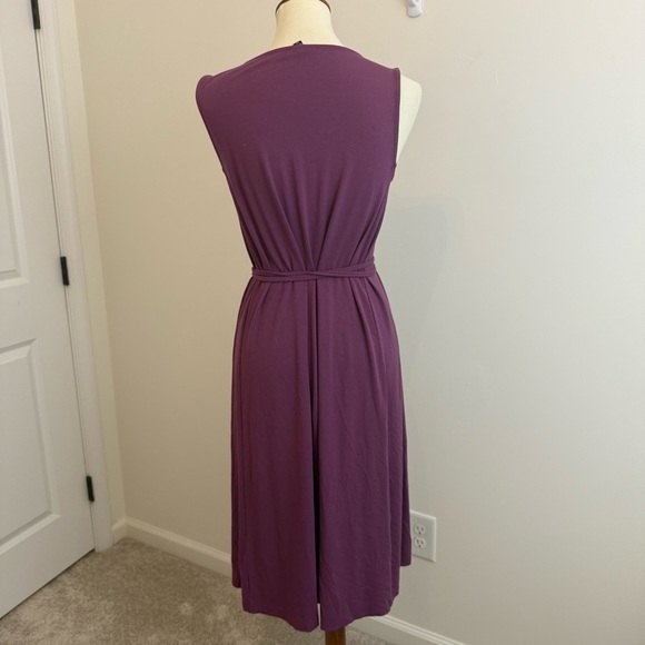 Eileen Fisher Purple Jersey Tank Dress Size S Relaxed Fit‎ Stretch Sleeveless - Picture 4 of 9